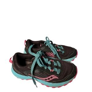 Saucony Excursion Women’s Black and Teal Sneakers